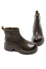 Ghete Dama din piele naturala 82620 KHAKI | ADVANCER