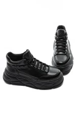 Ghete Barbati din piele naturala 225-5 BLACK | ADVANCER