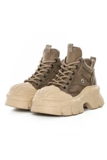 Ghete Dama din piele naturala 5020-1 KHAKI | ADVANCER
