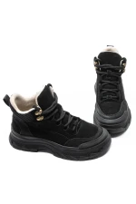 Ghete Dama din piele naturala 8110 BLACK | ADVANCER