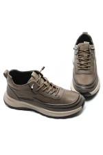 Ghete Barbati din piele naturala 8081801 KHAKI | ADVANCER