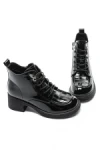 Ghete Dama din piele naturala TP136-2 BLACK | ADVANCER