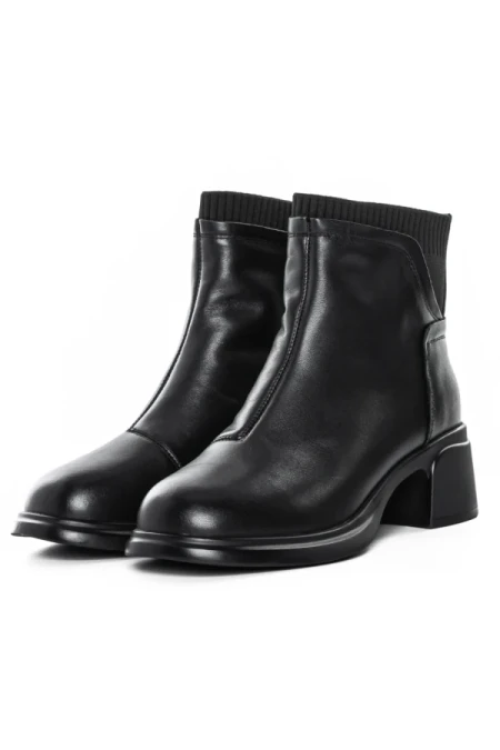 Ghete Dama din piele naturala 6631-2 BLACK | ADVANCER