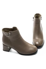 Ghete Dama din piele naturala 2239-50 KHAKI | ADVANCER