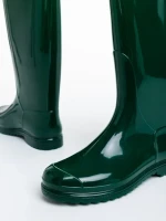 Flaviana zöld csizma tinédzsereknek, gumiból készült
