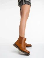 Rosine tevebarna, női bokacsizma ökológiai bőrből