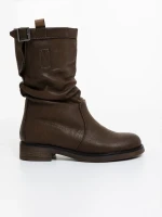 Harika barna női csizma ökológiai bőrből