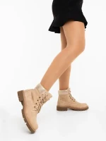 Adesina bézs női bakancs ökológiai bőrből