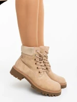 Adesina bézs női bakancs ökológiai bőrből