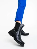 Amara fekete női bokacsizma ökológiai bőrből