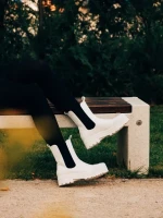 Belisa bézs és fekete női csizma