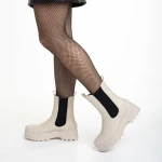 Belisa bézs és fekete női csizma