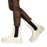 Belisa fehér női csizma