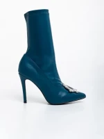 Corissa kék, női bokacsizma ökológiai bőrből