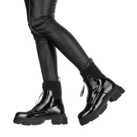 Serda fekete női bakancs