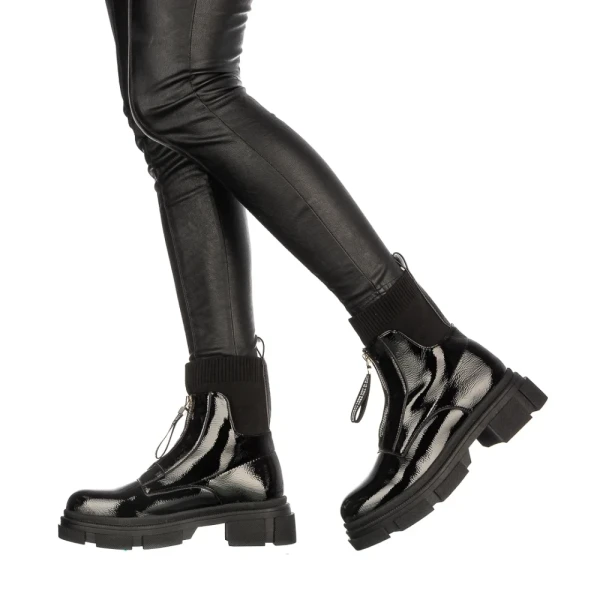 Serda fekete női bakancs