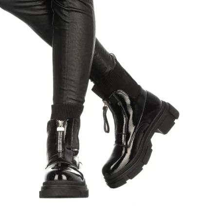 Serda fekete női bakancs