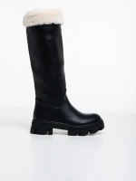 Rhosyn fekete, női csizma ökológiai bőrből