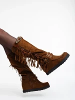 Ulyssa tevebarna, női csizma textil anyagból