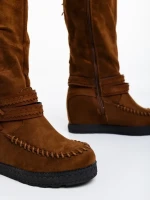 Ulyssa tevebarna, női csizma textil anyagból