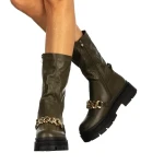 Annabel zöld női csizma