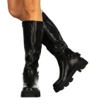 Basma fekete női csizma