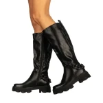 Basma fekete női csizma