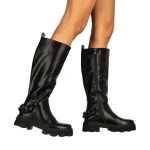 Basma fekete női csizma