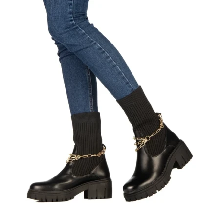 Calysta fekete női csizma