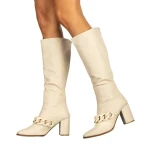 Cassye bézs női csizma