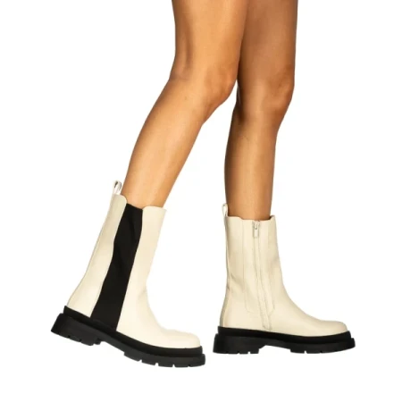 Ery bézs női csizma