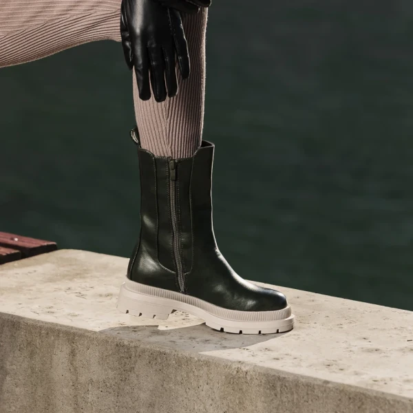 Ery zöld női csizma