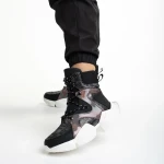 Raniya fekete női sportcipő, műbőrből készült