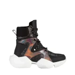 Raniya fekete női sportcipő, műbőrből készült