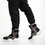 Raniya fekete női sportcipő, műbőrből készült