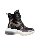 Payal fekete női sportcipő, műbőrből készült