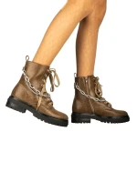 Texi zöld női bakancs