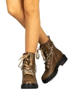 Texi zöld női bakancs