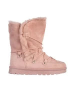 Phyllis rózsaszín női csizma, textil anyagból készült