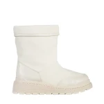 Rima bézs női csizma, műbőrből készült