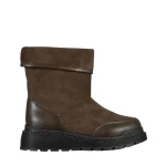 Rima zöld női csizma, műbőrből készült