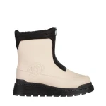 Lilith bézs női csizma, műbőrből készült