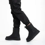 Lilith fekete női csizma, műbőrből készült