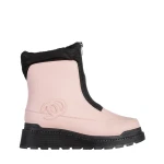 Lilith rózsaszín női csizma, műbőrből készült