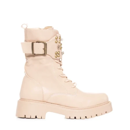 Layla bézs női bakancs