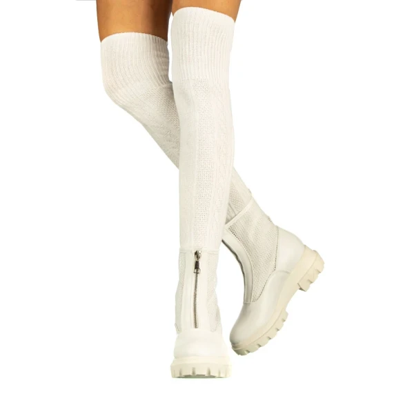 Camille fehér női bakancs