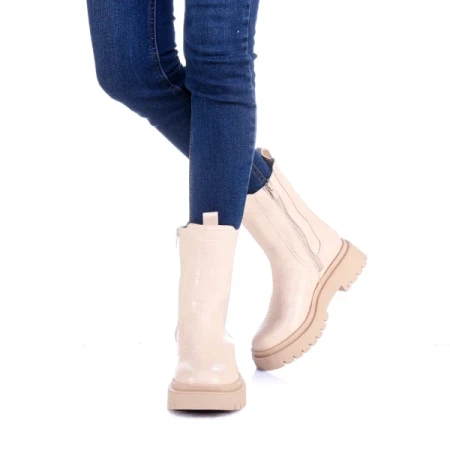 Pampa bézs női csizma