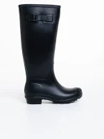 Celinda fekete női csizma, gumiból készült