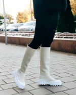 Silvira bézs női csizma