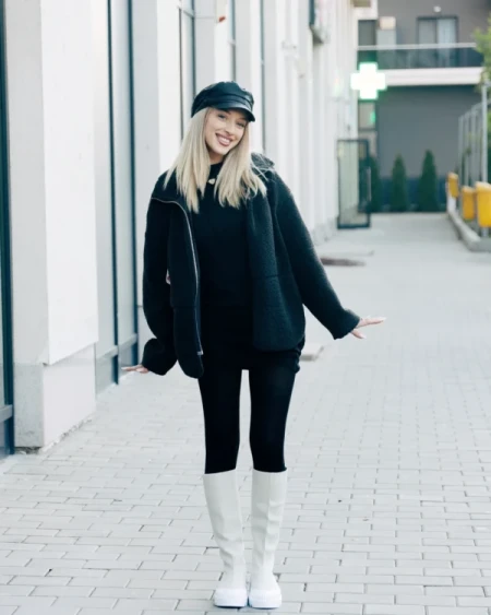 Silvira bézs női csizma